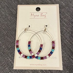 Beaded Hoop Earrings